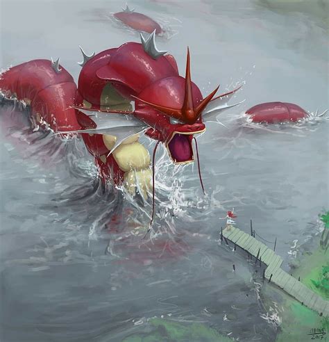 Lake of Rage Gyarados Animated Wallpaper .
